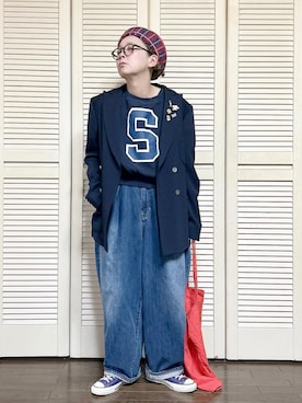 「FUNALIVE（ファンアライブ）のアイテム」を使った、ぽん。さん（レディース・158cm）の冬コーディネート