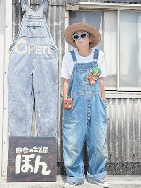 「コンバース」｜ぽん。さん（レディース・158cm）の夏コーディネート