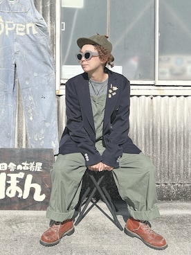 「アイテム（ジャケット/アウター）」を使った、ぽん。さん（レディース・158cm）の冬コーディネート