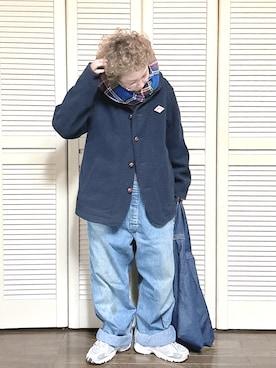 「アイテム（オールインワン・サロペット）」を使った、ぽん。さん（レディース・158cm）の秋コーディネート