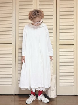 「ROOTOTE（ルートート）のアイテム（バッグ）」を使った、ぽん。さん（レディース・158cm）の夏コーディネート