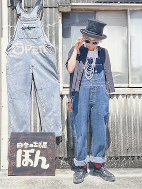 「アイテム（帽子）」を使った、ぽん。さん（レディース・158cm・40代）の夏コーディネート