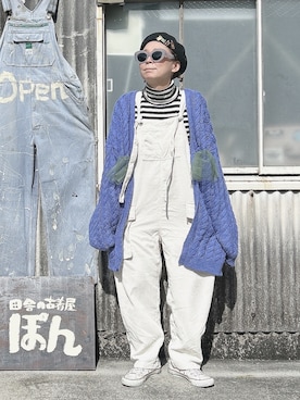 「アイテム（ハンチング/ベレー帽）」を使った、ぽん。さん（レディース・158cm）の秋コーディネート