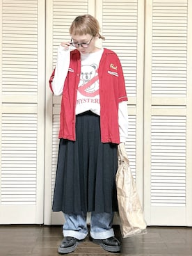 「BEAMS BOY（ビームスボーイ）のアイテム」を使った、ぽん。さん（レディース・158cm）の秋コーディネート