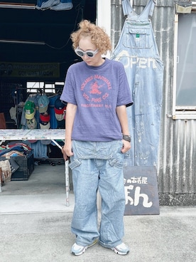 「WAREHOUSE（ウエアハウス）のアイテム」を使った、ぽん。さん（レディース・158cm）の夏コーディネート