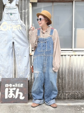 「CA4LA（カシラ）のアイテム（帽子）」を使った、ぽん。さん（レディース・158cm）の秋コーディネート