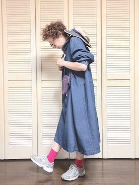 「Samansa Mos2（サマンサ モスモス）のアイテム（ワンピース/ドレス）」を使った、ぽん。さん（レディース・158cm）の春コーディネート