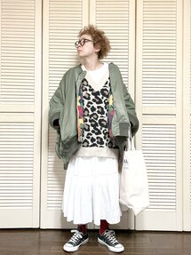 【etsinta】リバーシブルMA1リメイクポンチョ CIAOPANIC TYPY（チャオパニックティピー）の「【etsinta