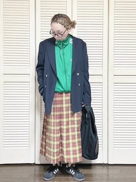 「アイテム（テーラードジャケット）」を使った、ぽん。さん（レディース・158cm・40代）の秋コーディネート