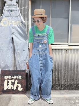 「CONVERSE（コンバース）のアイテム」を使った、ぽん。さん（レディース・158cm）の夏コーディネート