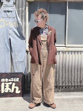 「jouetie（ジュエティ）のアイテム」を使った、ぽん。さん（レディース・158cm）の春コーディネート