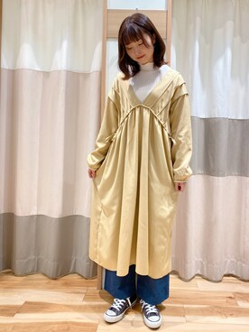 「blue」｜「アイテム（ワンピース/ドレス）」を使った、kuma.さん（レディース・163cm）の冬コーディネート