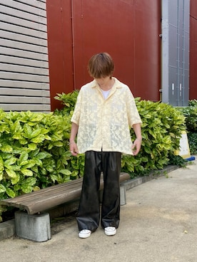 「JUNRED（ジュンレッド）のアイテム」を使った、ササキさん（メンズ・172cm）の春コーディネート