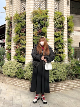 「sakishimatokyo（サキシマトーキョー）のアイテム（ダウンジャケット/コート）」を使った、ayakaさん（レディース・156cm）の冬コーディネート
