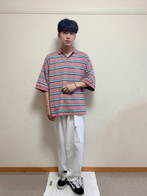 ふみふみ Perushuのポロシャツを使ったコーディネート Wear