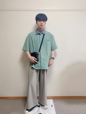 「KAZZU SELECT（カッズセレクト）のアイテム」を使った、ふみふみさん（メンズ・172cm）の夏コーディネート