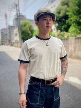 「アイテム（キャスケット）」を使った、Toru Nakashimaさん（メンズ・170cm・20代）の秋コーディネート