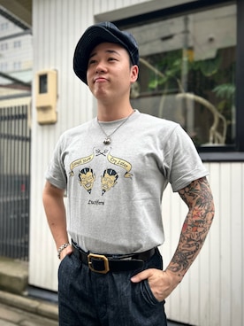 「アイテム（キャスケット）」を使った、Toru Nakashimaさん（メンズ・170cm・20代）の秋コーディネート