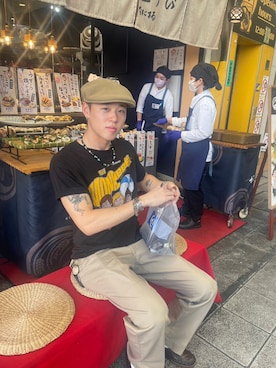 「ANVIL（アンヴィル）のアイテム」を使った、Toru Nakashimaさん（メンズ・170cm）の冬コーディネート