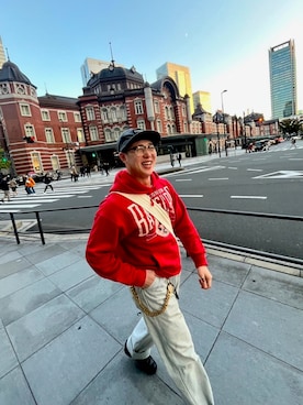 「EDWIN（エドウィン）のアイテム」を使った、Toru Nakashimaさん（メンズ・170cm）の夏コーディネート