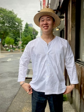 「Dry Bones（ドライボーンズ）のアイテム」を使った、Toru Nakashimaさん（メンズ・170cm）の夏コーディネート