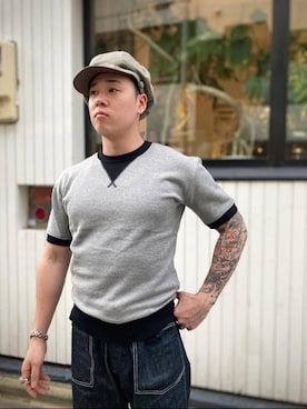 「アイテム（キャスケット）」を使った、Toru Nakashimaさん（メンズ・170cm・20代）の秋コーディネート