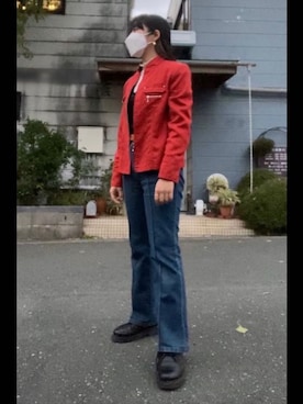 「カラージャケット」｜い つ こさん（レディース・156cm）の春コーディネート