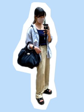 「アイテム（イヤリング）」を使った、い つ こさん（レディース・156cm・20代）の夏コーディネート
