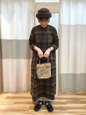 「出勤コーデ」｜「アイテム（その他シューズ）」を使った、カワモトさん（レディース・159cm）の秋コーディネート