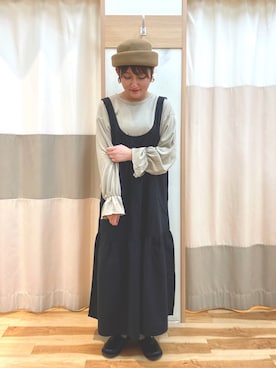 「出勤コーデ」｜「アイテム（その他シューズ）」を使った、カワモトさん（レディース・159cm）の夏コーディネート