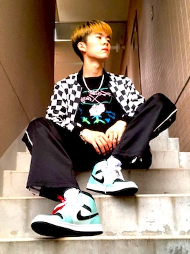 「LONELY/論理（ロンリー）のアイテム」を使った、丈太郎さん（メンズ・175cm）の秋コーディネート