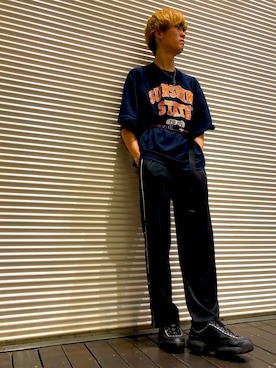 「LONELY/論理（ロンリー）のアイテム」を使った、丈太郎さん（メンズ・175cm）の夏コーディネート