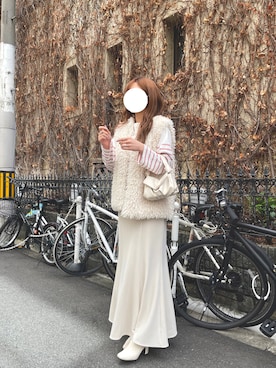 「mystic（ミスティック）のアイテム（スウェット）」を使った、きほさん（レディース・158cm）の春コーディネート