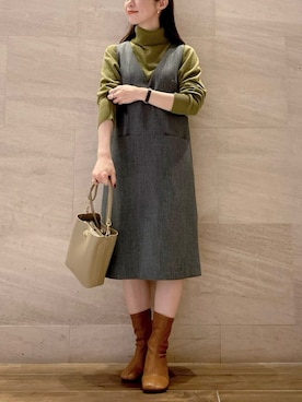 risaさん（レディース・153cm）の冬コーディネート