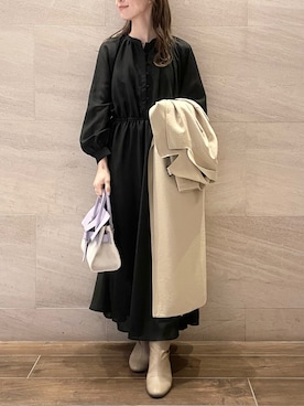 「URBAN RESEARCH（アーバンリサーチ）のアイテム（トレンチコート）」を使った、risaさん（レディース・153cm）の春コーディネート