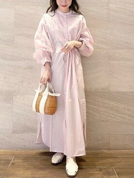 「URBAN RESEARCH ROSSO WOMEN（アーバンリサーチ　ロッソ）のアイテム（サンダル）」を使った、risaさん（レディース・153cm）の春コーディネート