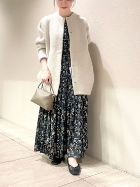 「URBAN RESEARCH ROSSO WOMEN（アーバンリサーチ　ロッソ）のアイテム（ワンピース/ドレス）」を使った、risaさん（レディース・153cm）の冬コーディネート