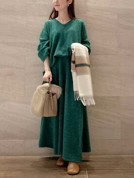 risaさん（レディース・153cm）の冬コーディネート