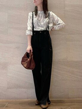 「カットオフ」｜「アイテム（ブーツ）」を使った、risaさん（レディース・153cm）の秋コーディネート