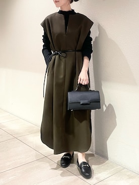 「URBAN RESEARCH ROSSO WOMEN（アーバンリサーチ　ロッソ）のアイテム（ワンピース/ドレス）」を使った、risaさん（レディース・153cm）の秋コーディネート