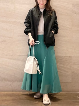 「URBAN RESEARCH ROSSO WOMEN（アーバンリサーチ　ロッソ）のアイテム（ジャケット/アウター）」を使った、risaさん（レディース・153cm）の春コーディネート