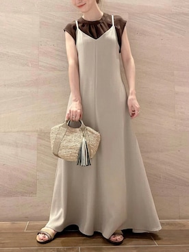 「URBAN RESEARCH ROSSO WOMEN（アーバンリサーチ　ロッソ）のアイテム（サンダル）」を使った、risaさん（レディース・153cm）の夏コーディネート
