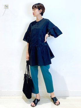 「アイテム（ピアス（両耳用））」を使った、yunaさん（レディース・165cm・20代）の夏コーディネート