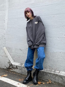 「PBLIM（ページボーイリム）のアイテム」を使った、KUMiさん（レディース・159cm）の秋コーディネート