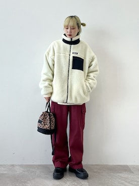 「PBLIM（ページボーイリム）のアイテム（ブルゾン）」を使った、KUMiさん（レディース・159cm）の秋コーディネート