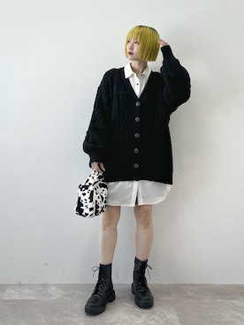 「PBLIM（ページボーイリム）のアイテム（ブーツ）」を使った、KUMiさん（レディース・159cm）の秋コーディネート