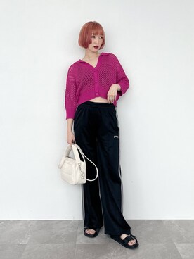 「PBLIM（ページボーイリム）のアイテム（サンダル）」を使った、KUMiさん（レディース・159cm）の春コーディネート