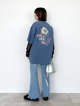 「PBLIM（ページボーイリム）のアイテム（サンダル）」を使った、KUMiさん（レディース・159cm）の春コーディネート