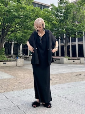 「アイテム（テーラードジャケット）」を使った、MAOさん（レディース・160cm）の夏コーディネート