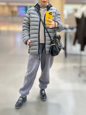 「PRADA（プラダ）のアイテム」を使った、jolinwangさん（レディース・159cm）の冬コーディネート